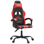 Gaming-Stuhl Schwarz und Rot Kunstleder