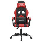 Gaming-Stuhl Schwarz und Rot Kunstleder
