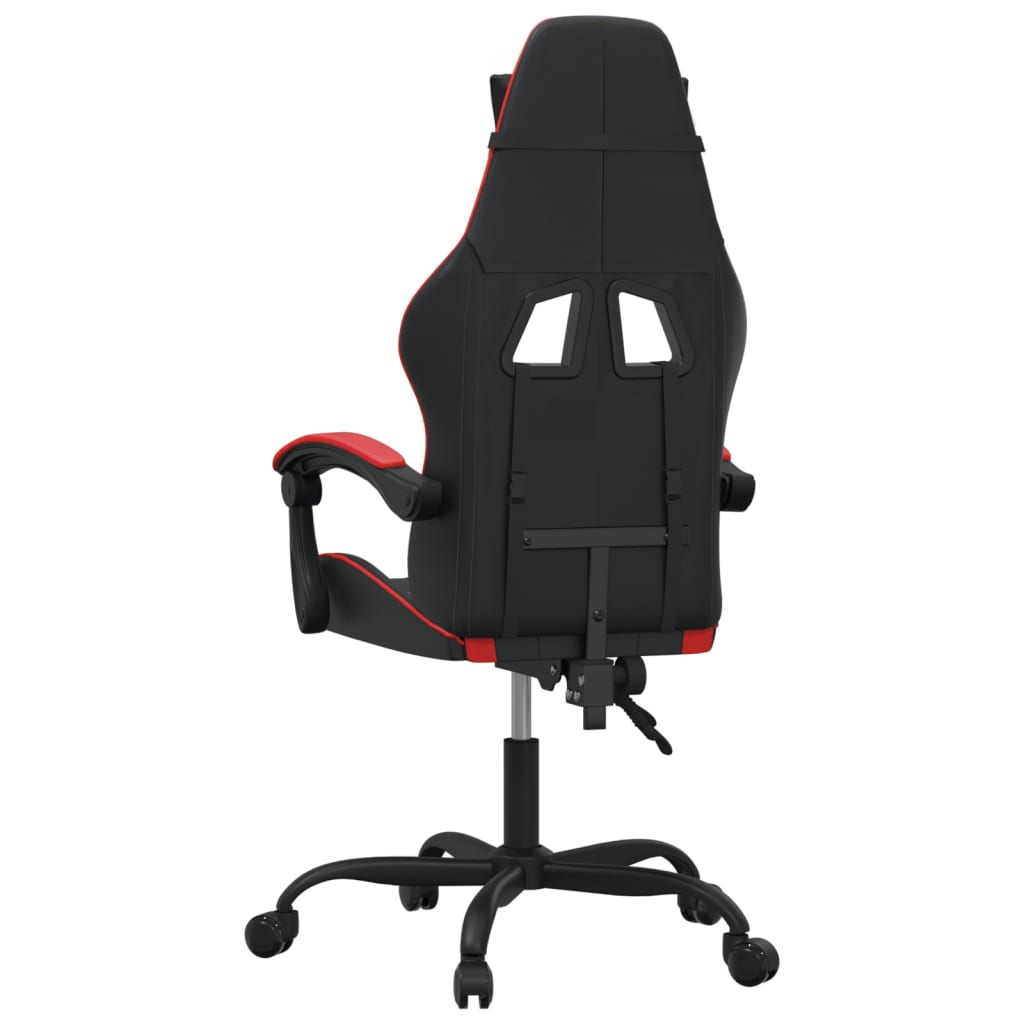 Gaming-Stuhl Schwarz und Rot Kunstleder