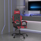 Gaming-Stuhl Schwarz und Weinrot Kunstleder