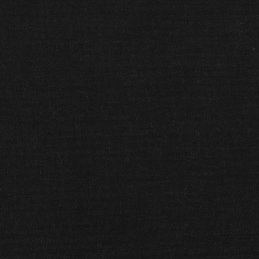 Boxspringbett mit Matratze Schwarz 80x200 cm Stoff