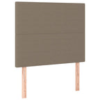 Boxspringbett mit Matratze Taupe 90x190 cm Stoff