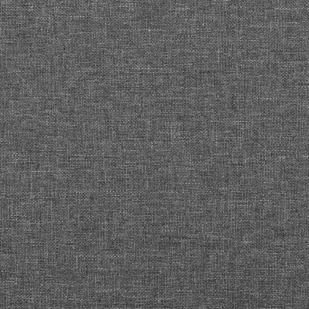 Boxspringbett mit Matratze Dunkelgrau 90x200 cm Stoff