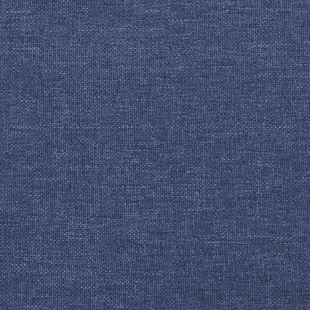Boxspringbett mit Matratze Blau 140x200 cm Stoff