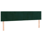 Boxspringbett mit Matratze & LED Dunkelgrün 180x200 cm Samt