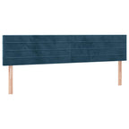 Boxspringbett mit Matratze & LED Dunkelblau 160x200 cm Samt