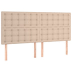 Boxspringbett mit Matratze & LED Cappuccino-Braun 160x200cm