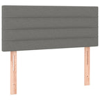 Boxspringbett mit Matratze Dunkelgrau 100x200 cm Stoff