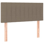 Boxspringbett mit Matratze Taupe 90x200 cm Stoff