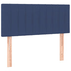 Boxspringbett mit Matratze Blau 90x200 cm Stoff