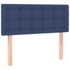 Boxspringbett mit Matratze Blau 100x200 cm Stoff