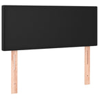 Boxspringbett mit Matratze Schwarz 100x200 cm Kunstleder
