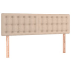 Boxspringbett Matratze Cappuccino-Braun 140x190cm Kunstleder