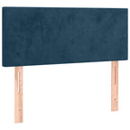Boxspringbett mit Matratze Dunkelblau 90x190 cm Samt