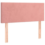 Boxspringbett mit Matratze Rosa 90x200 cm Samt