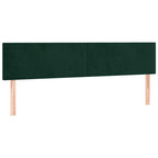 Boxspringbett mit Matratze Dunkelgrün 180x200 cm Samt
