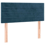 Boxspringbett mit Matratze Dunkelblau 80x200 cm Samt
