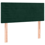Boxspringbett mit Matratze Dunkelgrün 100x200 cm Samt