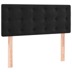 Boxspringbett mit Matratze Schwarz 90x200 cm Samt