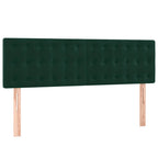 Boxspringbett mit Matratze Dunkelgrün 140x200 cm Samt