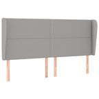 Boxspringbett mit Matratze Hellgrau 180x200 cm Stoff