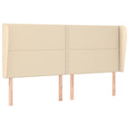 Boxspringbett mit Matratze Creme 180x200 cm Stoff