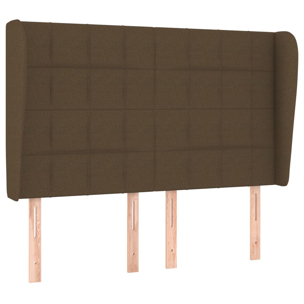 Boxspringbett mit Matratze Dunkelbraun 140x190 cm Stoff