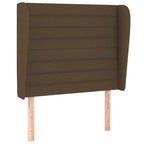 Boxspringbett mit Matratze Dunkelbraun 90x190 cm Stoff