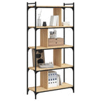 Bücherregal 5 Böden Sonoma-Eiche 76x32x158 cm Holzwerkstoff