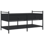 Couchtisch Schwarz 99x50x50 cm Holzwerkstoff