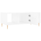 Couchtisch Weiß 102x50x40 cm Holzwerkstoff