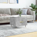 Couchtisch Betongrau 50x50x40 cm Holzwerkstoff