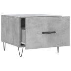 Couchtische 2 Stk. Betongrau 50x50x40 cm Holzwerkstoff