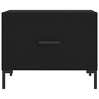 Couchtisch Schwarz 50x50x40 cm Holzwerkstoff