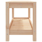 Gartenbank 108x35x45 cm Massivholz Kiefer