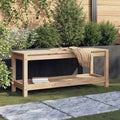 Gartenbank 108x35x45 cm Massivholz Kiefer