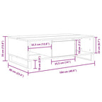 Couchtisch Braun Eichen-Optik 104x60x35 cm Holzwerkstoff