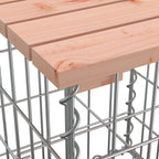 Gartenbank aus Gabionen 103x44x42 cm Massivholz Douglasie