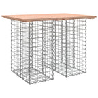 Gartentisch aus Gabionen 100x70x72 cm Massivholz Douglasie
