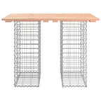 Gartentisch aus Gabionen 100x70x72 cm Massivholz Douglasie