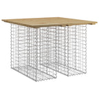 Gartentisch aus Gabionen 100x102x72 cm Kiefernholz Imprägniert