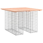 Gartentisch aus Gabionen 100x102x72 cm Massivholz Douglasie