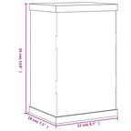 Vitrine Transparent 22x18x35 cm Acryl