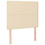 Boxspringbett mit Matratze Creme 90x200 cm Stoff
