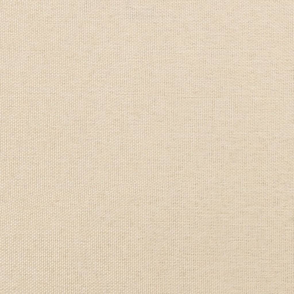 Boxspringbett mit Matratze Creme 120x200 cm Stoff