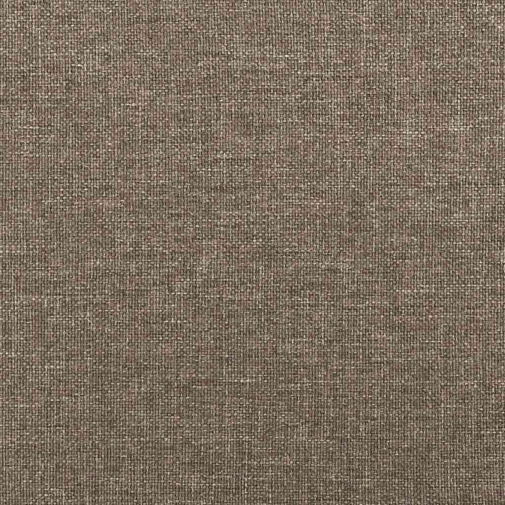 Boxspringbett mit Matratze Taupe 90x190 cm Stoff
