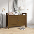 Flurbank Honigbraun 80x40x60 cm Massivholz Kiefer