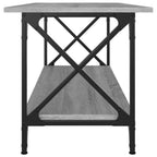 Couchtisch Grau Sonoma 100x45x45 cm Holzwerkstoff und Eisen
