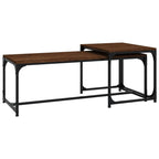 Couchtische 2 Stk. Braun Eichen-Optik Holzwerkstoff