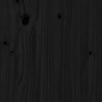 Monitorständer Schwarz (39-72)x17x43 cm Massivholz Kiefer